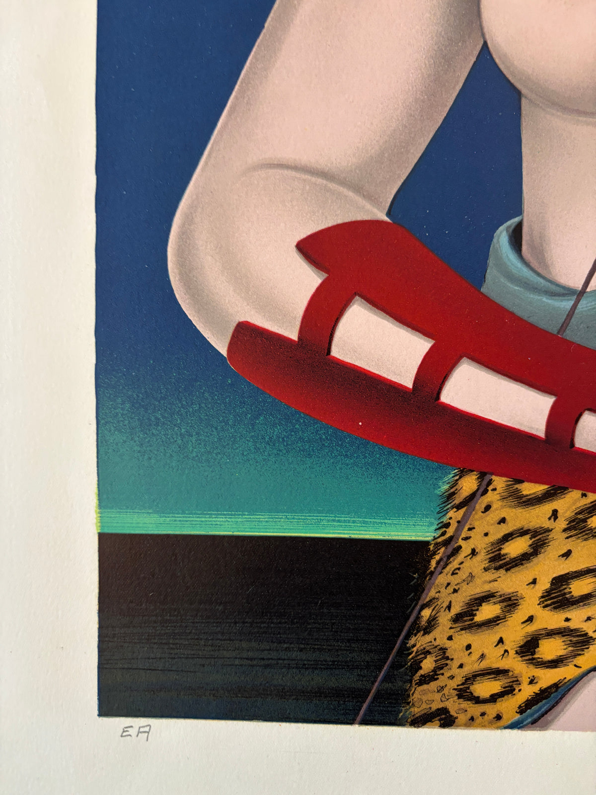 Warrior Female / Felix Labisse / Signed Print / Artist's Proof / 1960s