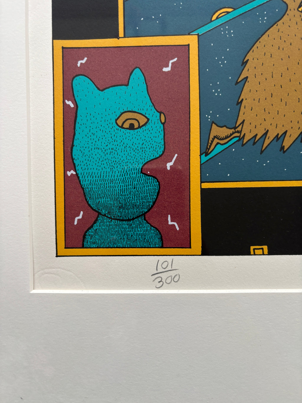 Untitled / Mark Beyer / Signed Limited Silkscreen Print / 1992 / France