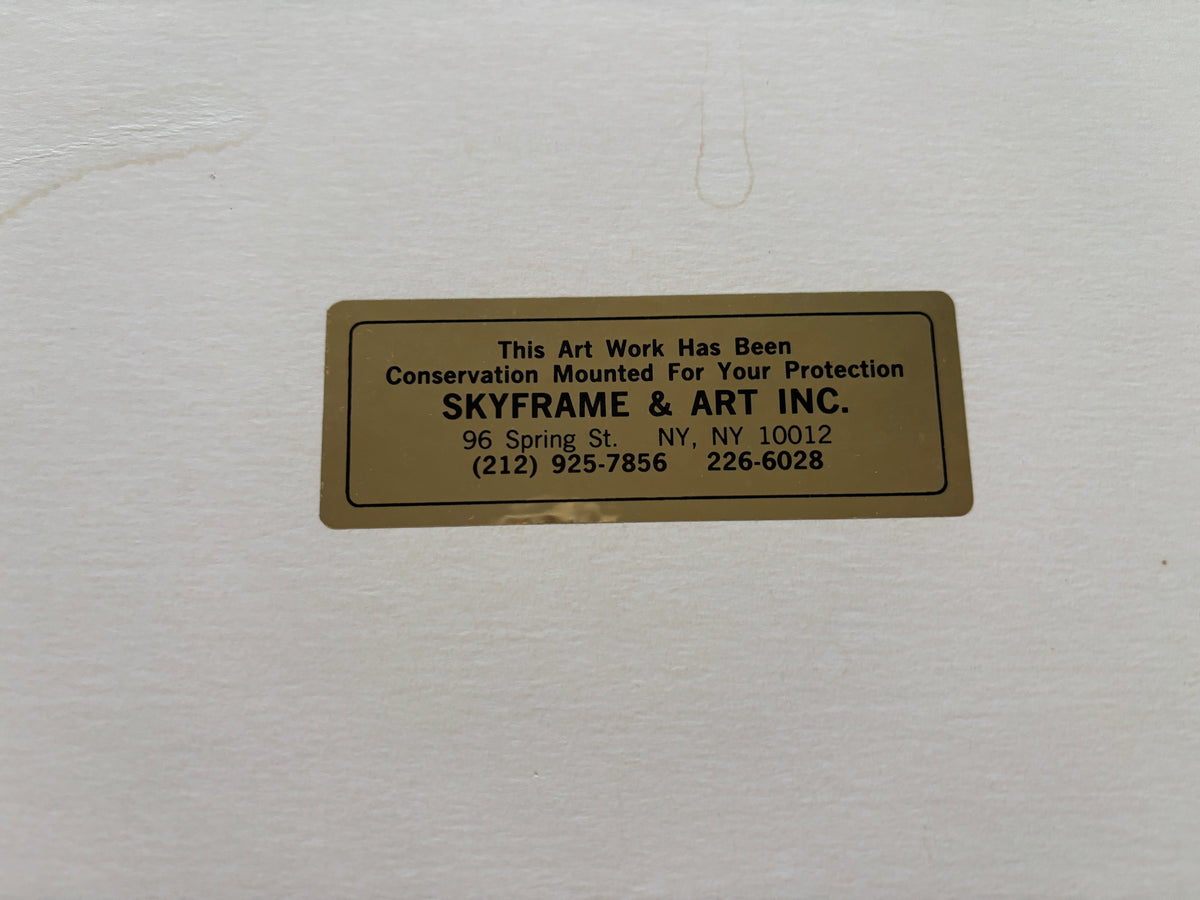 Untitled / Mark Beyer / Signed Limited Silkscreen Print / 1992 / France
