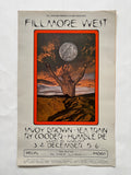 Original Fillmore West Poster / David Singer / Feat. Humble Pie & Savoy Brown / 1970