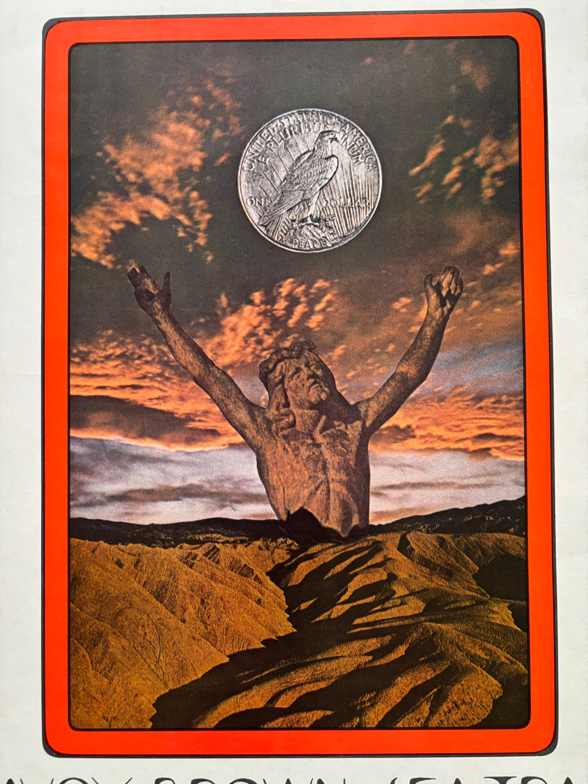Original Fillmore West Poster / David Singer / Feat. Humble Pie & Savoy Brown / 1970