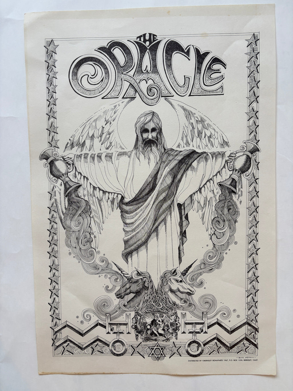 The Oracle / Poster / Rick Griffin / 1967 / Berkley Bonaparte
