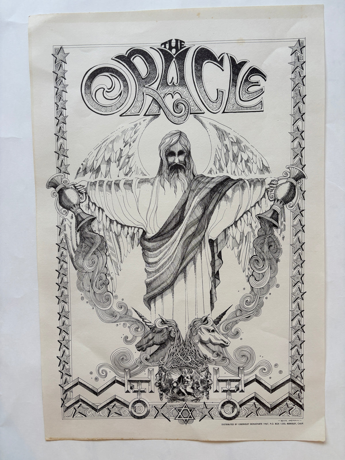 The Oracle / Poster / Rick Griffin / 1967 / Berkley Bonaparte