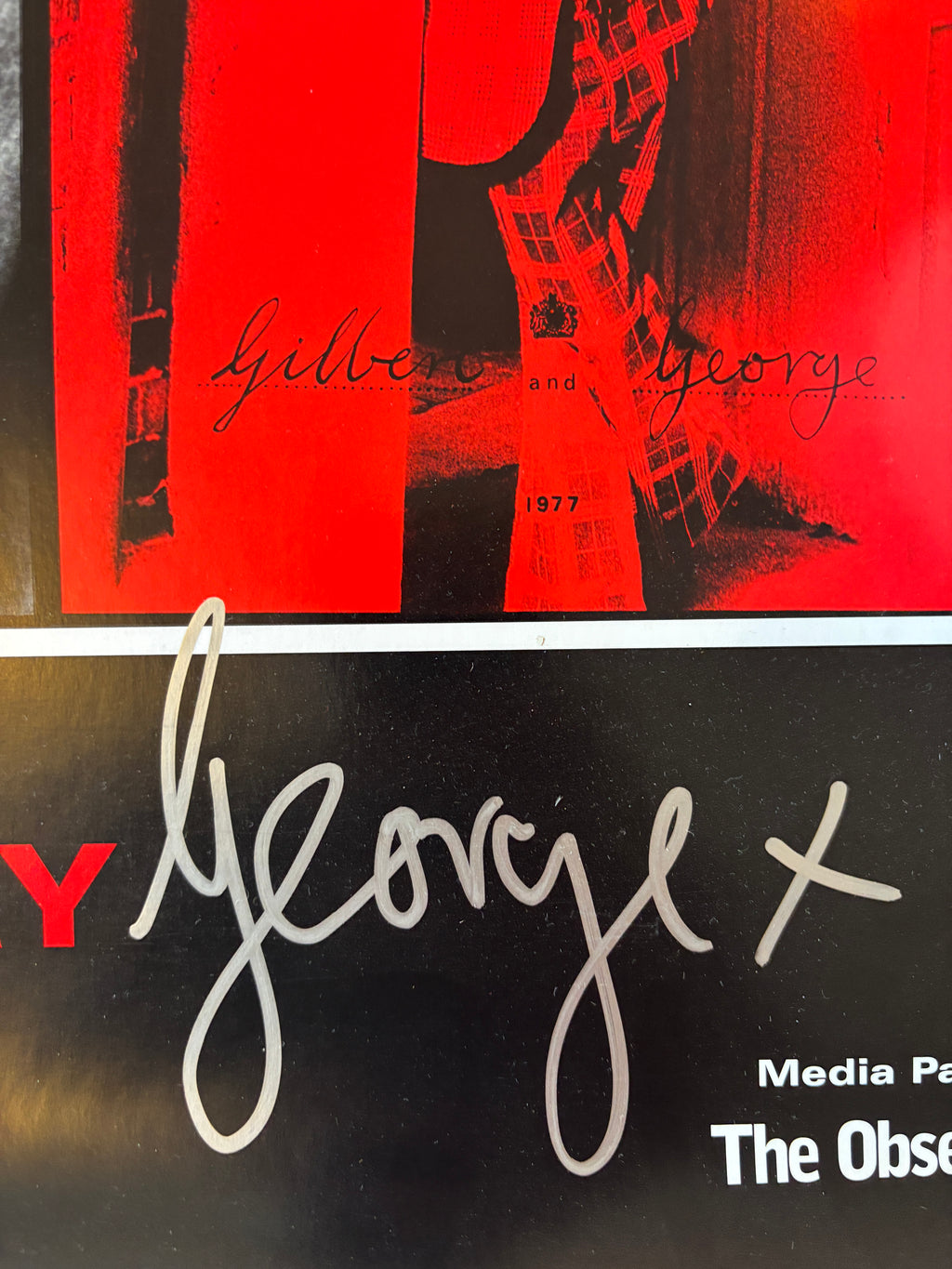 Dirty Words Pictures / Gilbert & George / Signed Exhibition Poster / 2002