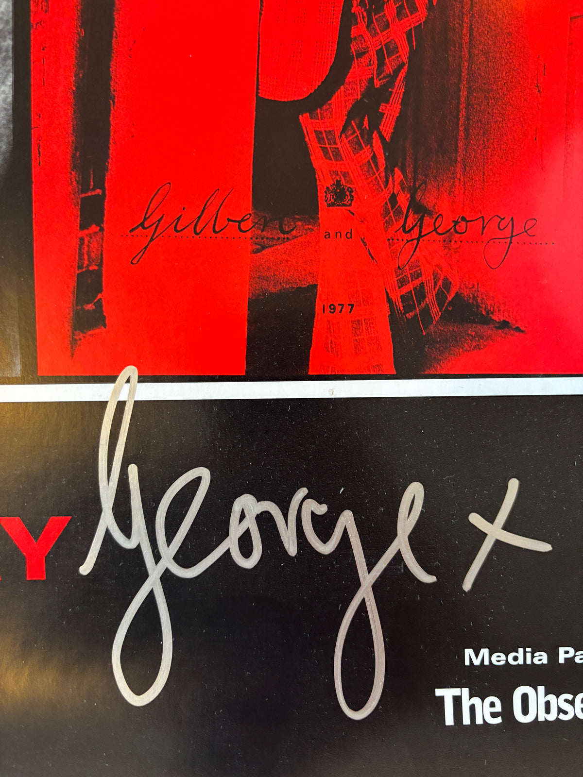 Dirty Words Pictures / Gilbert & George / Signed Exhibition Poster / 2002