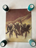 Neanderthals / Frank Frazetta / Original 1980 linen-backed poster
