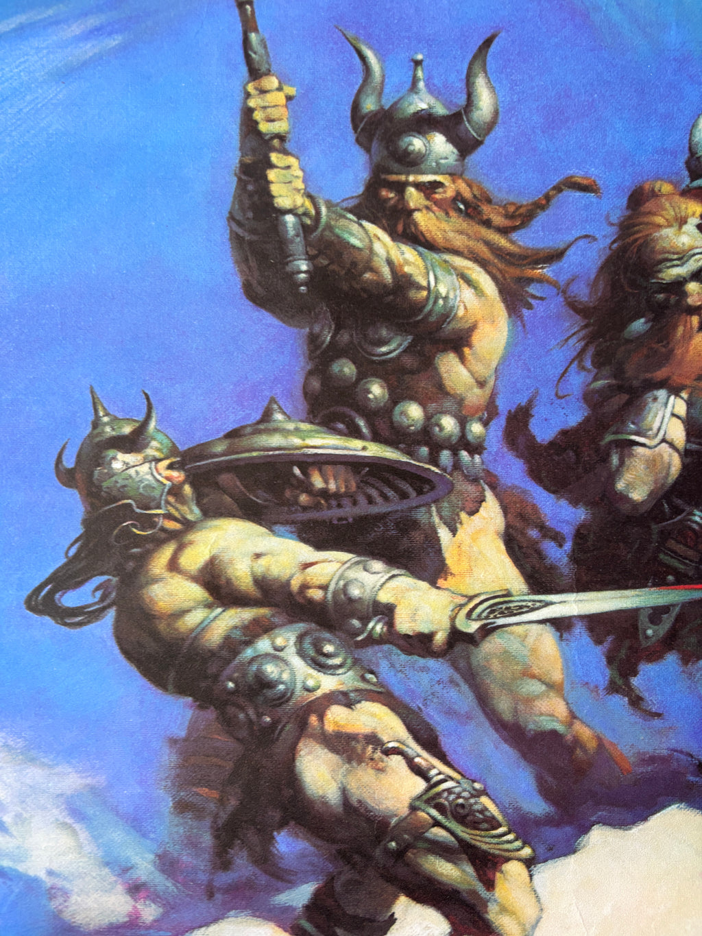 The Frost Giant's Daughter / Frank Frazetta / Original 1970s Linen-backed Poster / Worldbeaters