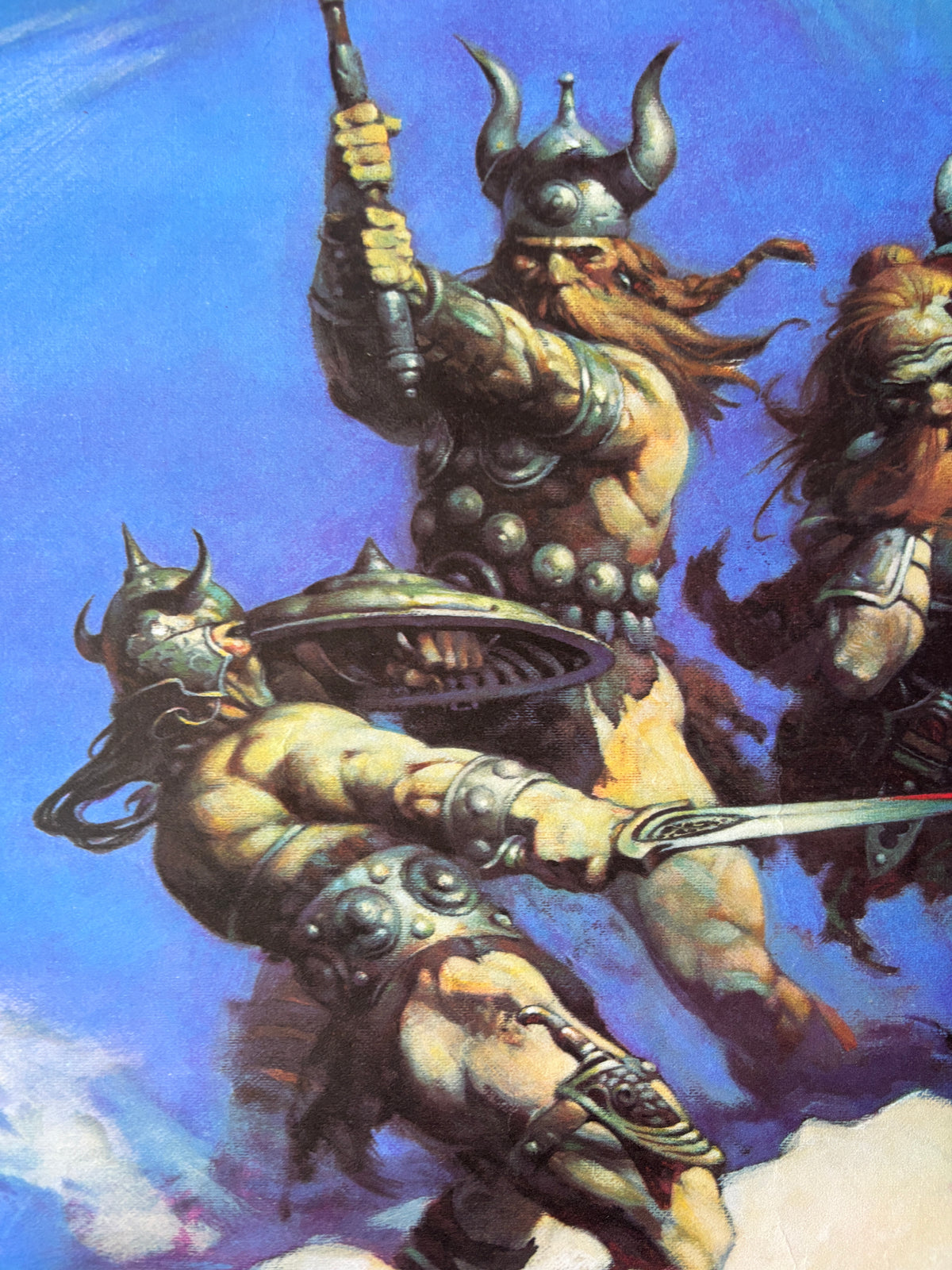 The Frost Giant's Daughter / Frank Frazetta / Original 1970s Linen-backed Poster / Worldbeaters