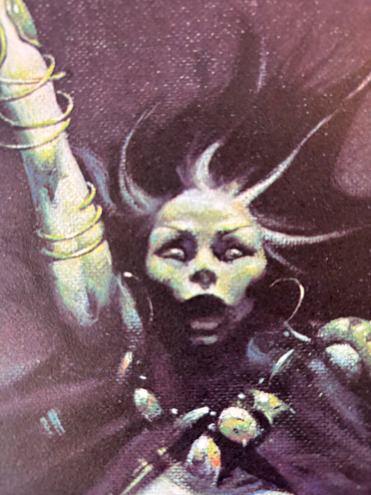 Woman with a Scythe / Frank Frazetta / Original 1970s linen-backed poster / Worldbeaters