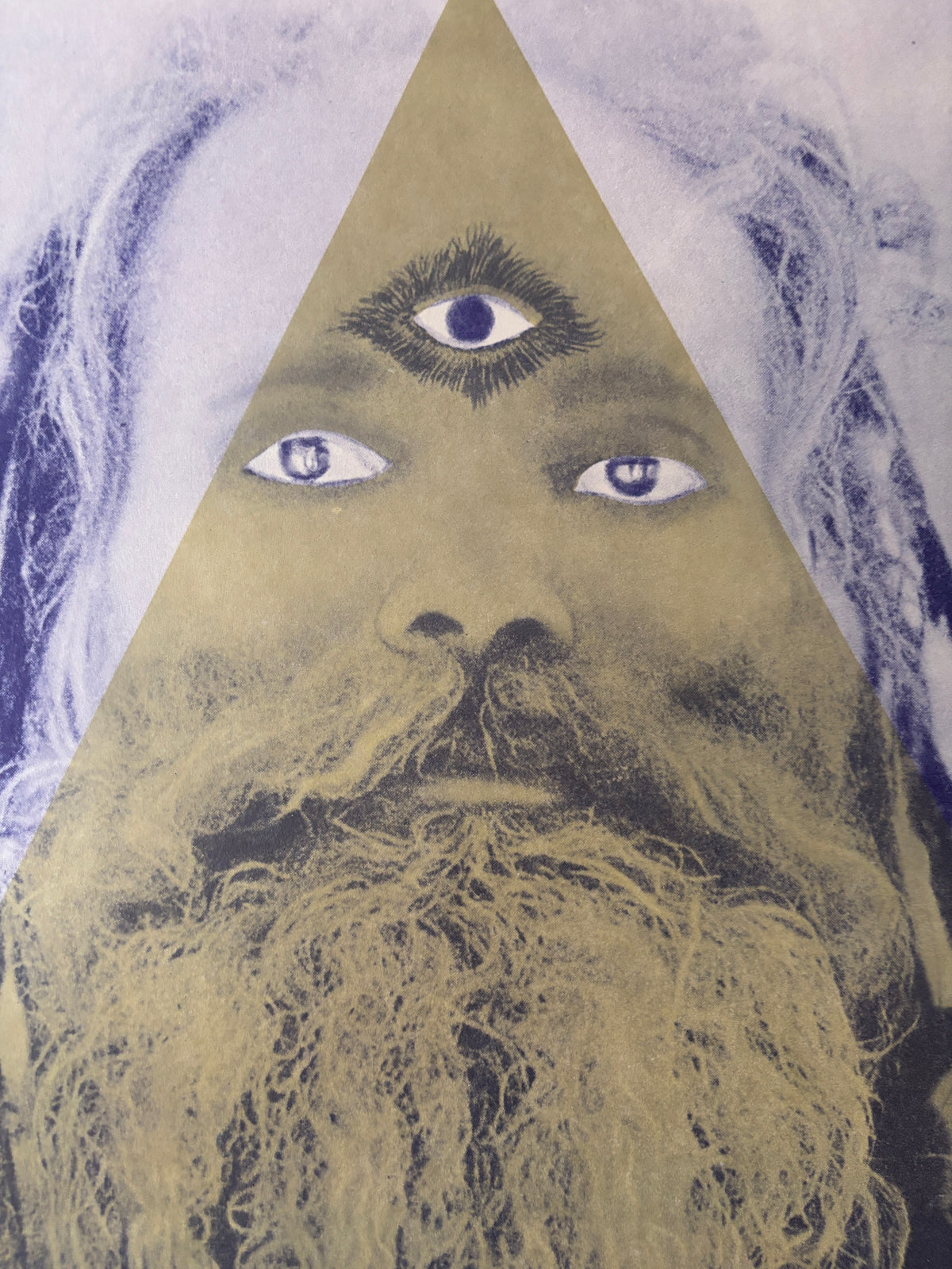 Human Be-In / Michael Bowen / 1967 / Feat. Alan Ginsberg & Timothy Leary / Original Signed Poster