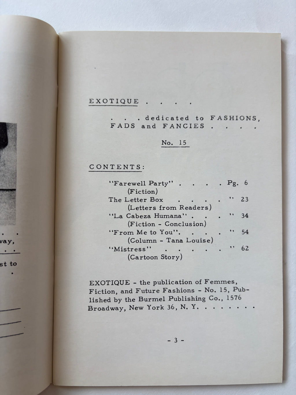 Exotique #15 / Eric Stanton & Gene Bilbrew / 1955 / Burmel Publishing Co.