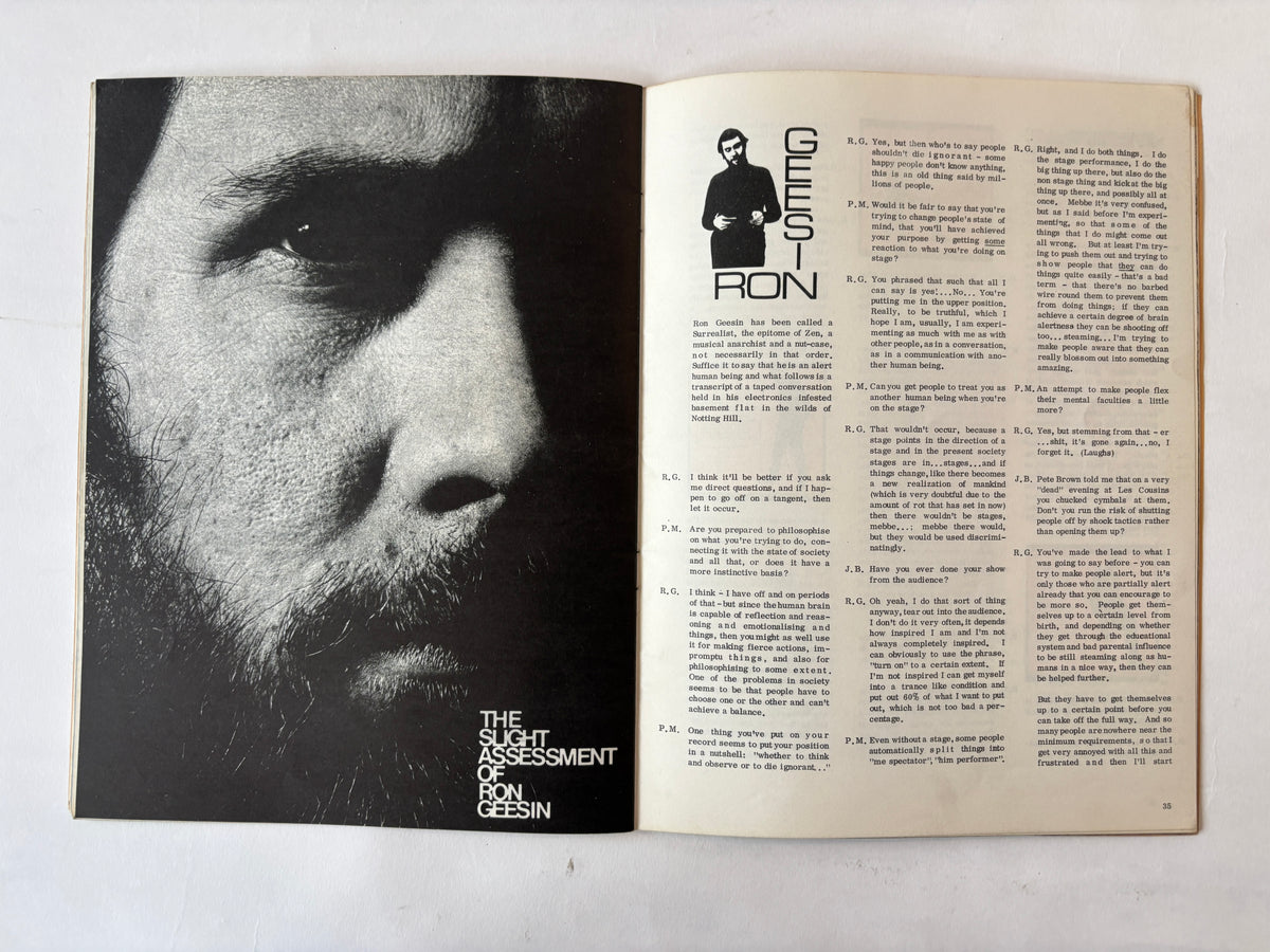 Arrows #26 / Sheffield University Zine / Feat. Frank Zappa / 1969