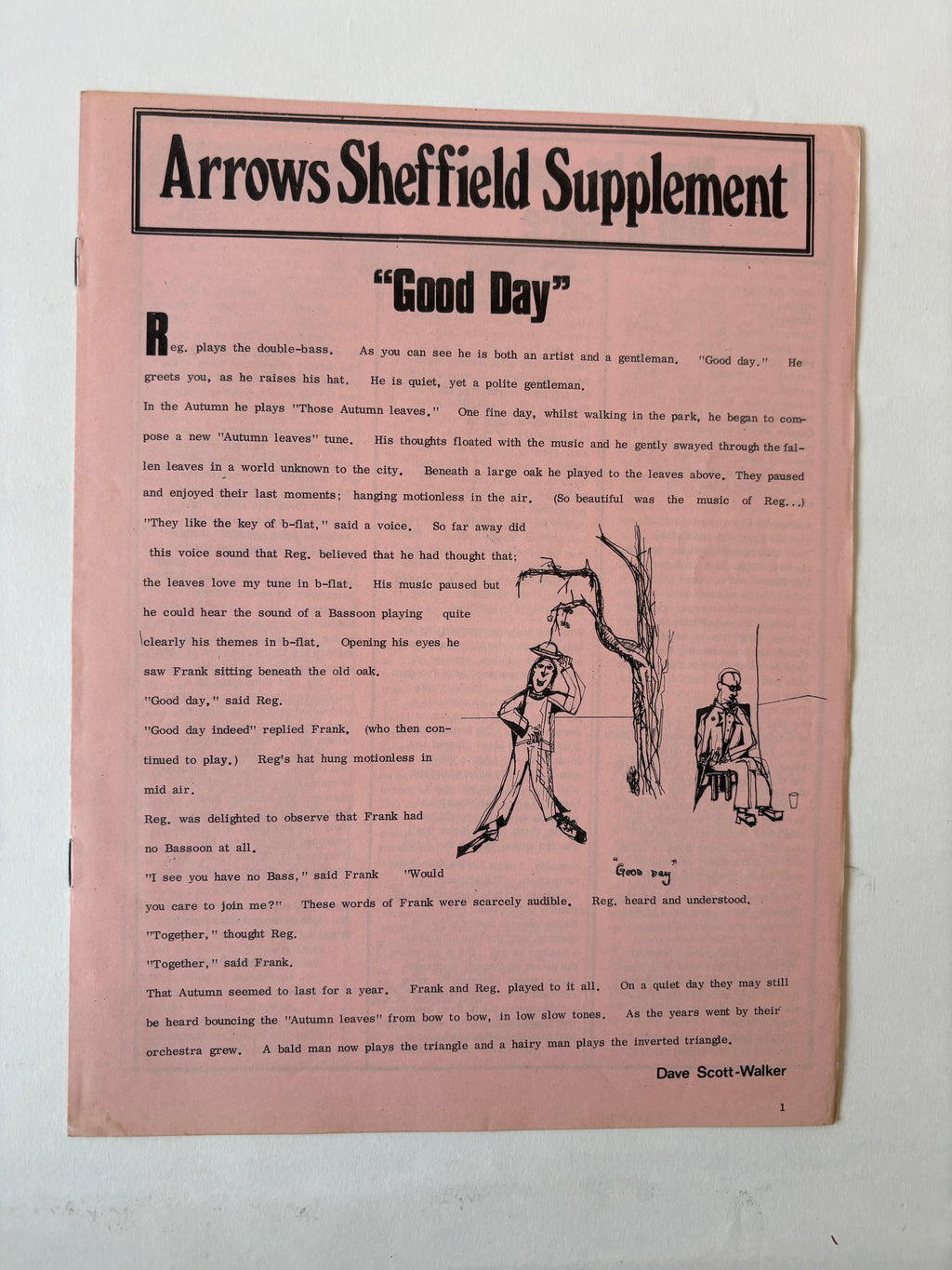 Arrows #26 / Sheffield University Zine / Feat. Frank Zappa / 1969