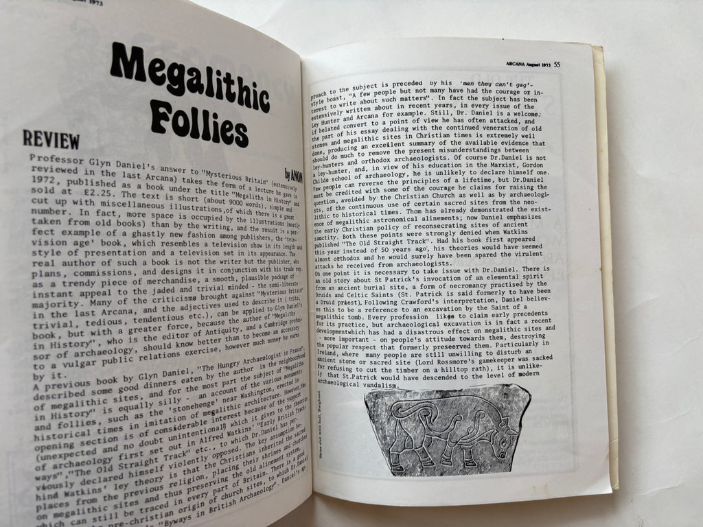 Arcana / Occult Zine / August 1983 / Cokaygne Books