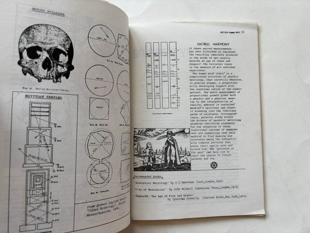 Arcana / Occult Zine / August 1983 / Cokaygne Books