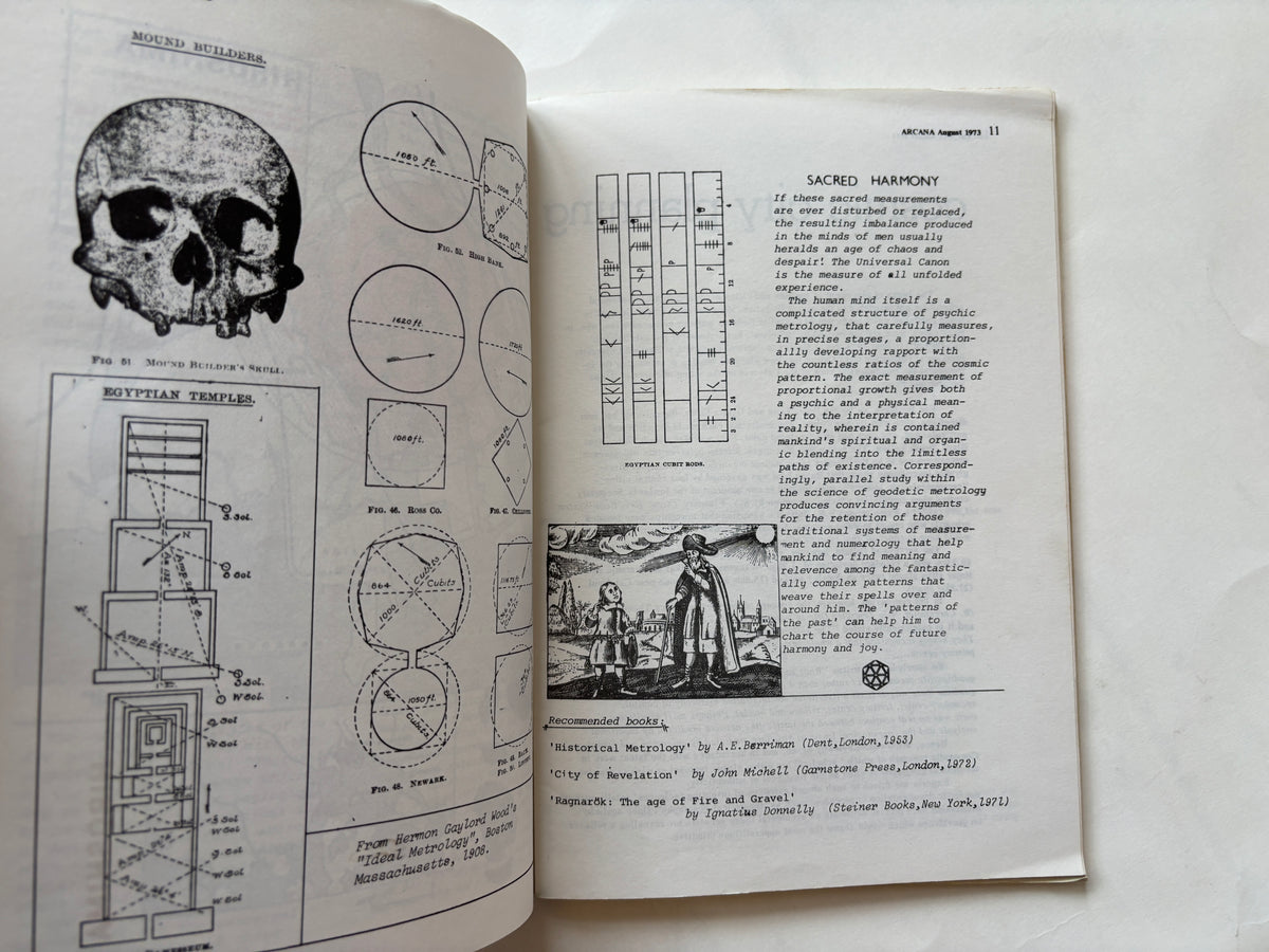 Arcana / Occult Zine / August 1983 / Cokaygne Books