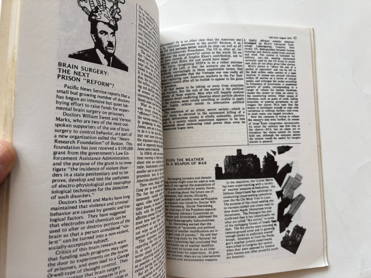 Arcana / Occult Zine / August 1983 / Cokaygne Books